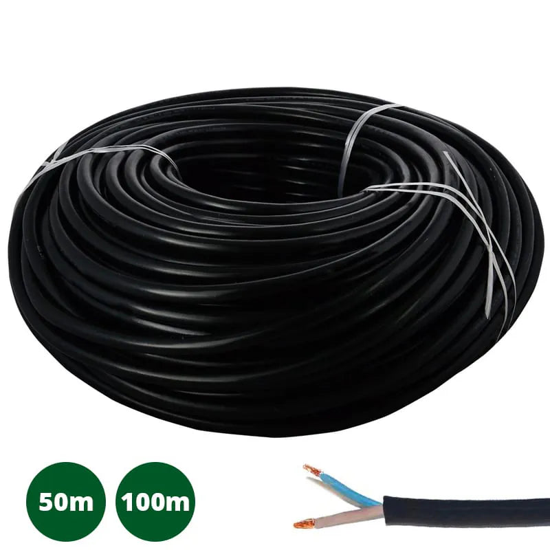 1.5mm 2 Core Rubber Cable Reels (12V)