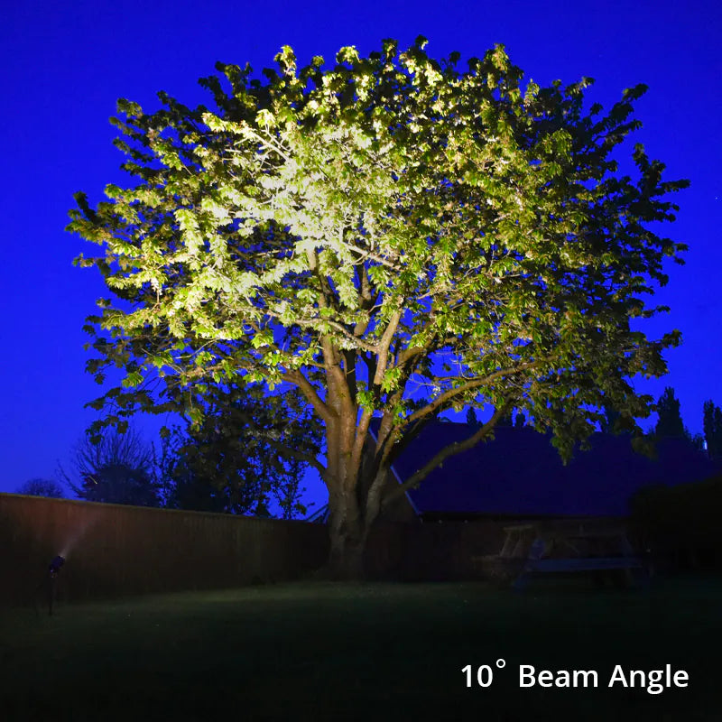 AlvaLED - 10W Black LED Spike Light (240V) 3000K - 10° and 38° Beam Angles