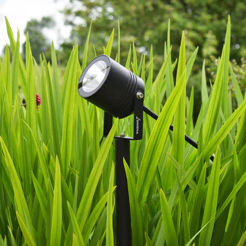 AlvaLED - 10W Black LED Spike Light (240V) 3000K - 10° and 38° Beam Angles