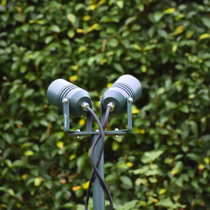 AlvaLED - Adjustable Twin Spike Light (GU10 / 240V) - Black / Green / Titanium Silver / Cocoa Copper