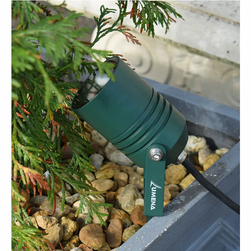 AlvaLED - Adjustable MR16 12V Spike Light - Black / Green / Titanium Silver / Cocoa Copper