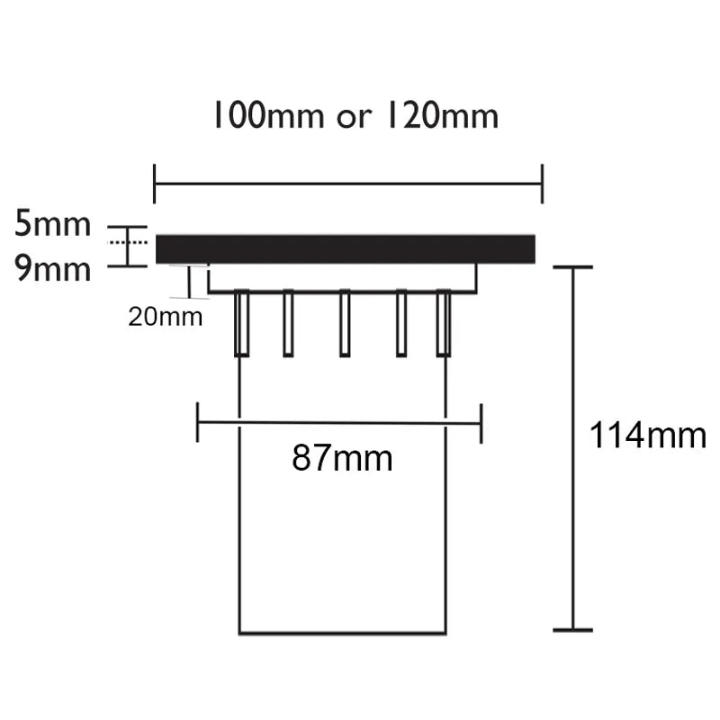 Decimax 120mm - 12v Recessed Light - Stainless Steel (304)