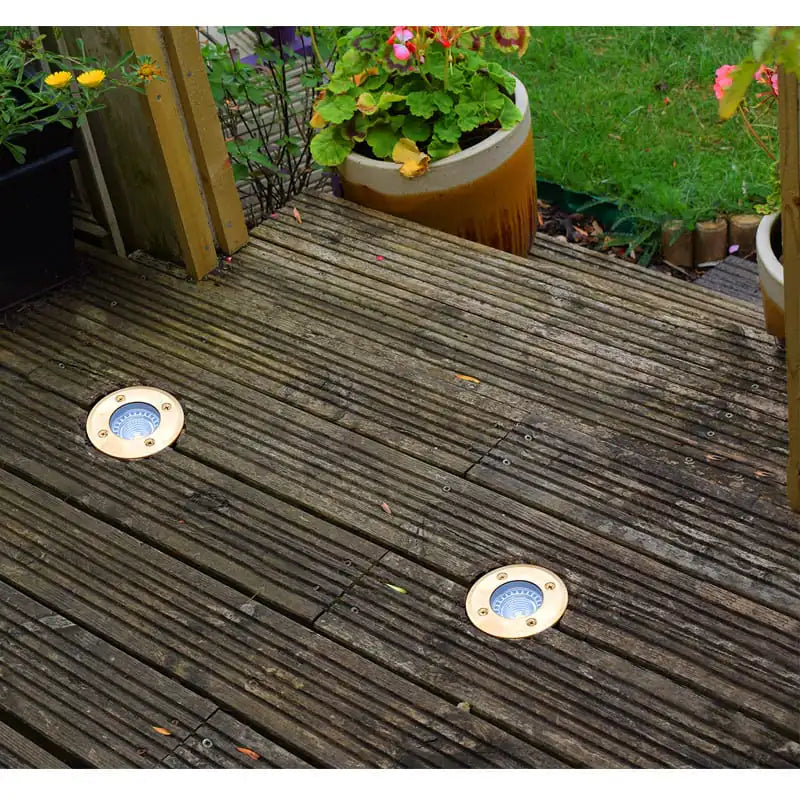 Decimax - 240v Recessed Light - Solid Natural Brass