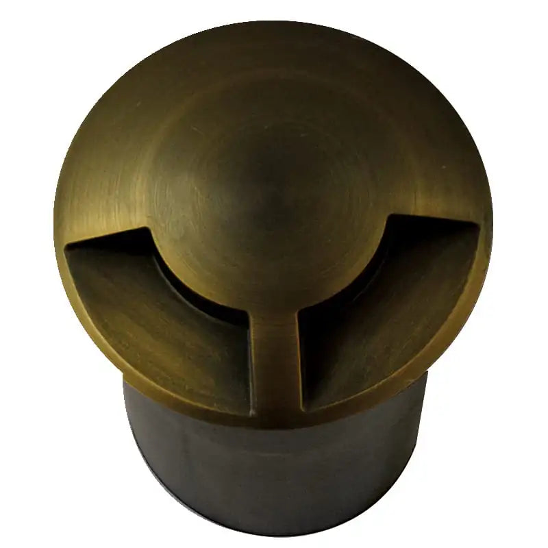 DuoMarka - 240v 2 Way Recessed Ground / Step Light - Brass (Rustic Bronze Finish)