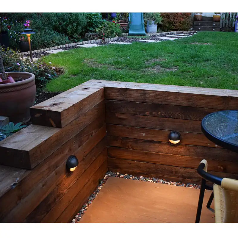 Eyelite 12V Step Light - Brass (Rustic Bronze Finish) - VERSA Plug & Play