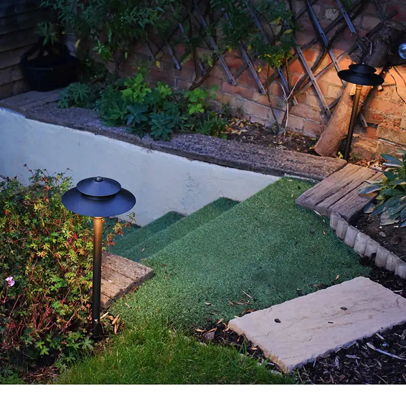 Charleston Spreadlight - Solid Brass Garden Spreadlight with Ground Spike (12v Plug & Play)