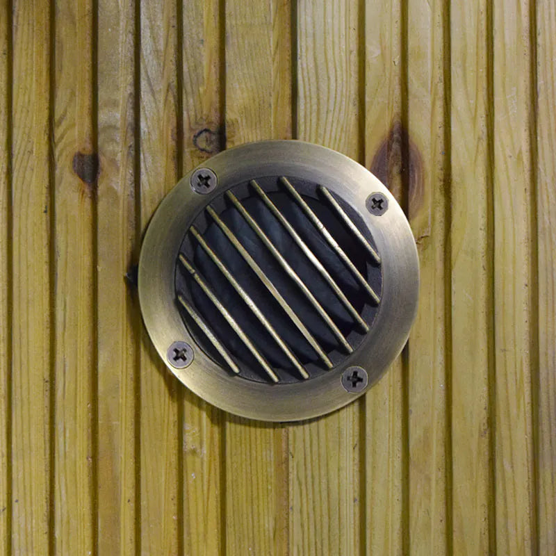 Charleston Guardlite - 12v Brass Recessed Light - Plug and Play (IP68)