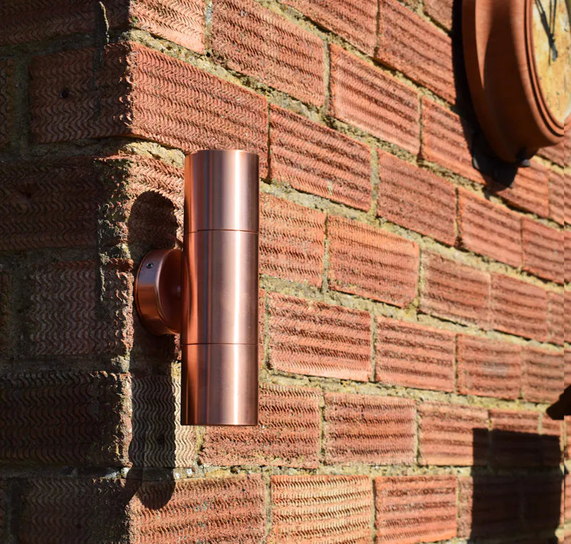 Hilospot - Outdoor Twin Spotlight - Natural Copper (240v)