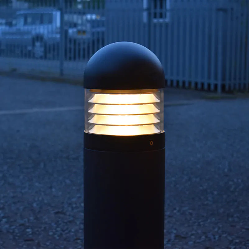 Lighthouse Dusk to Dawn Bollard Light (Photocell) - Black