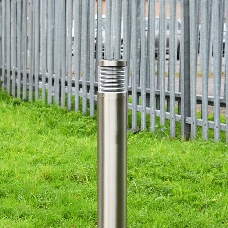 MARINA - Marine Grade 316 Stainless Steel Photocell Bollard Light - Surface Mount
