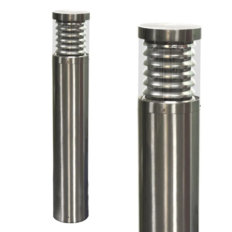 MARINA - Marine Grade 316 Stainless Steel Photocell Bollard Light - Surface Mount