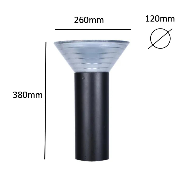 Pro Solar OLYMPIA - 380mm Solar Pedestal Light