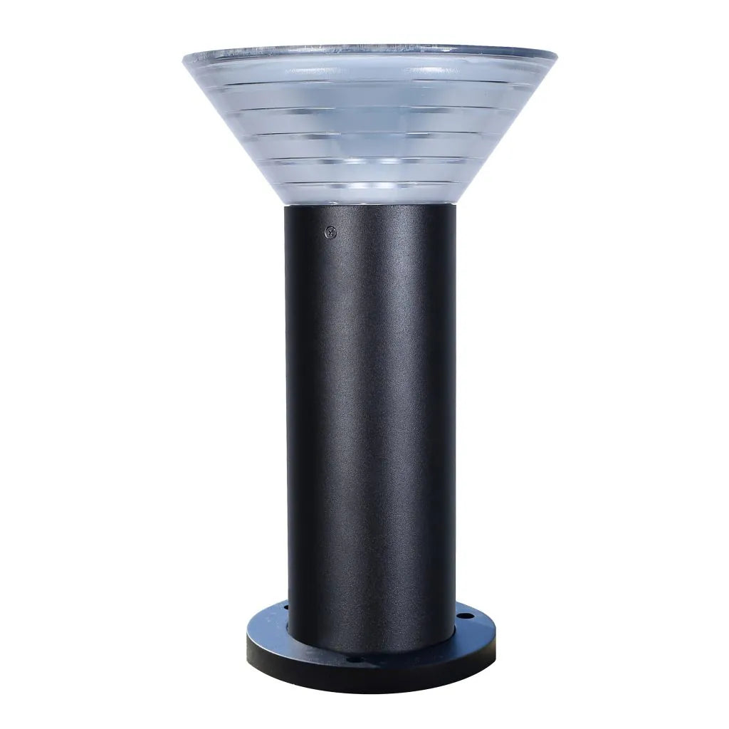 Pro Solar OLYMPIA - 380mm Solar Pedestal Light with External Mounting Base