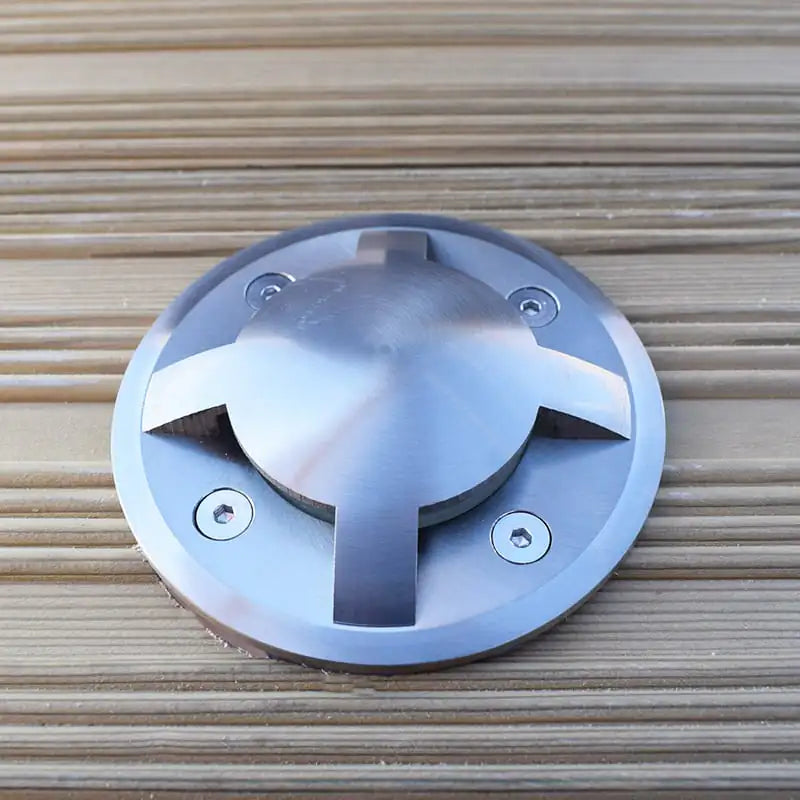 Quadmax 12v Plug and Play - Large 4 Way In Ground / Step Light - Stainless Steel (304)