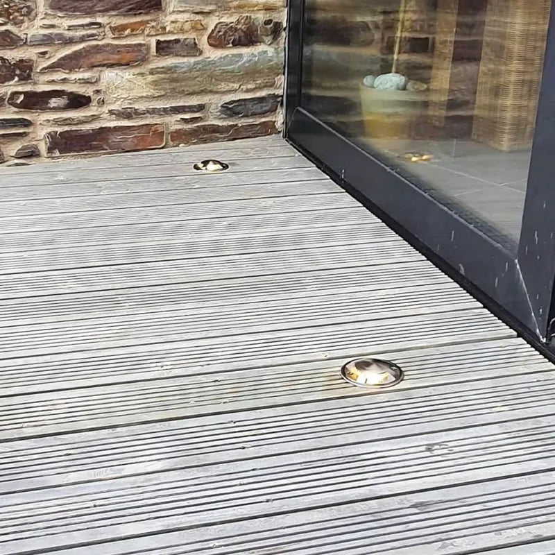 Quadmax 12v Plug and Play - Large 4 Way In Ground / Step Light - Stainless Steel (304)