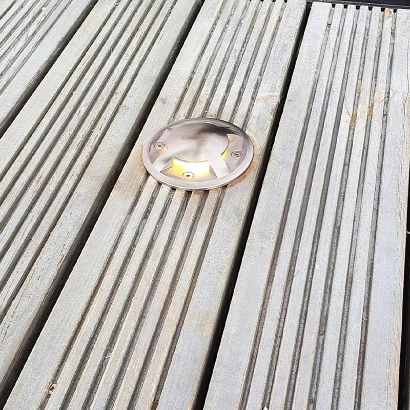 Quadmax 12v Plug and Play - Large 4 Way In Ground / Step Light - Stainless Steel (304)