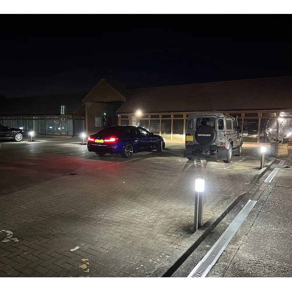 MARINA - Marine Grade 316 Stainless Steel PIR Bollard Light - Surface Mount