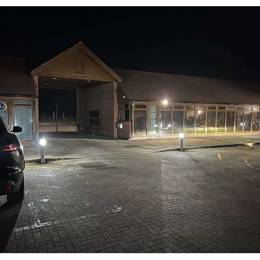 MARINA - Marine Grade 316 Stainless Steel PIR Bollard Light - Surface Mount