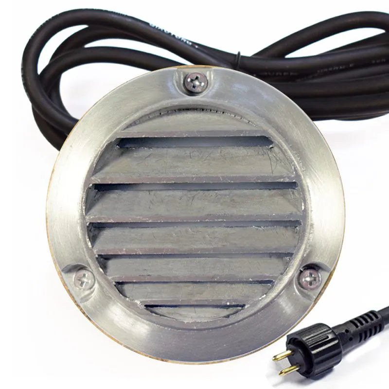 Slatlite 12V Step Light - Aged Silver Finish - VERSA Plug & Play