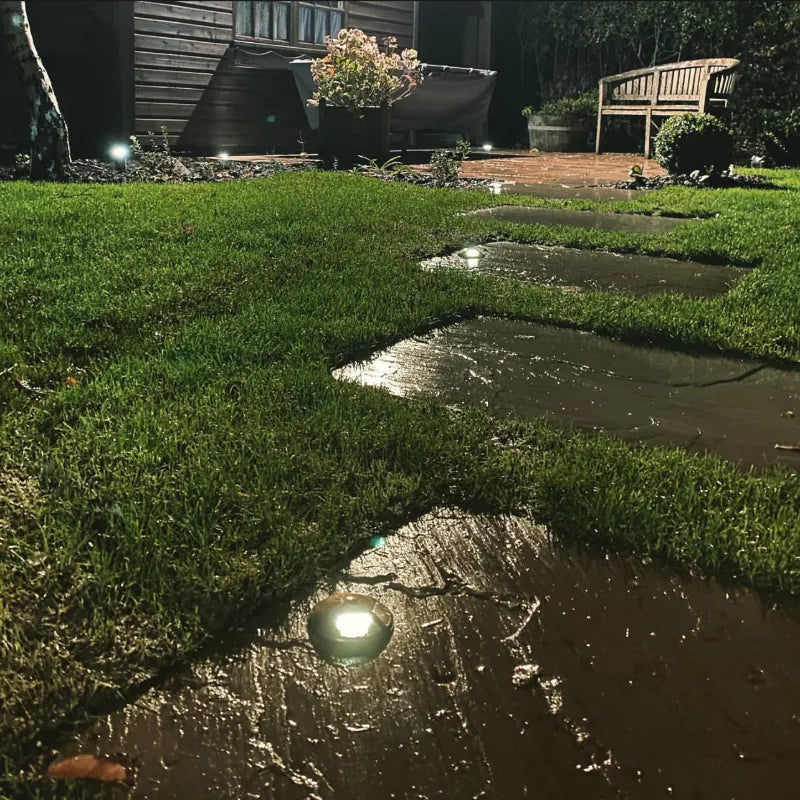 DuoMarka - 240v 2 Way Recessed Ground / Step Light - Brass (Rustic Bronze Finish)