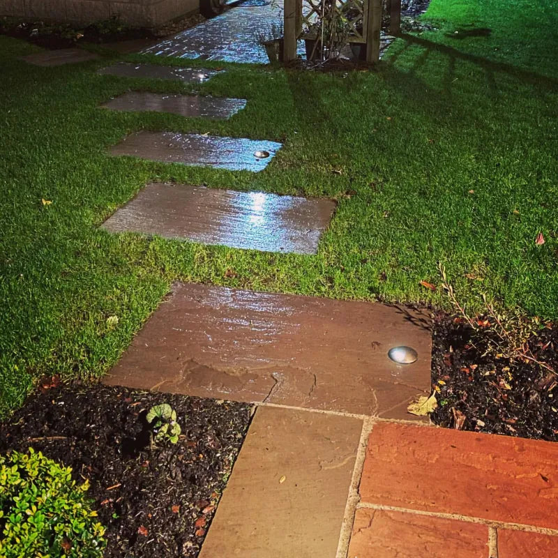 DuoMarka - 240v 2 Way Recessed Ground / Step Light - Brass (Rustic Bronze Finish)