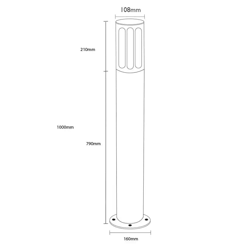 LITETOWER - Aluminium Bollard Light (Surface Mounted)