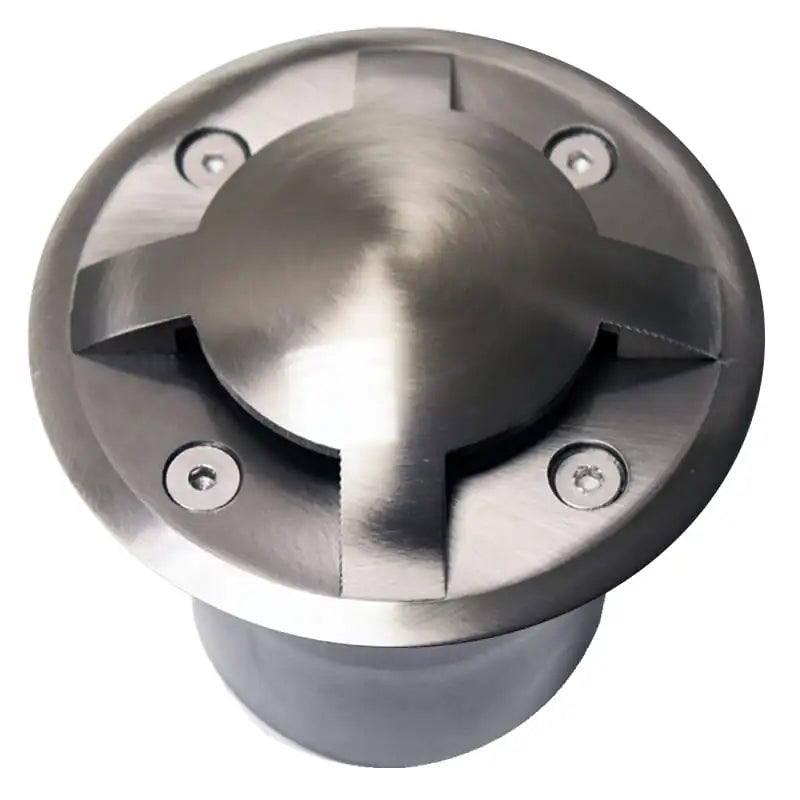 Quadmax 12v Plug and Play - Large 4 Way In Ground / Step Light - Stainless Steel (304)