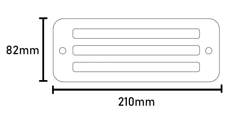 Charleston Brick Light - Slatted / Louvered Front - (240v)