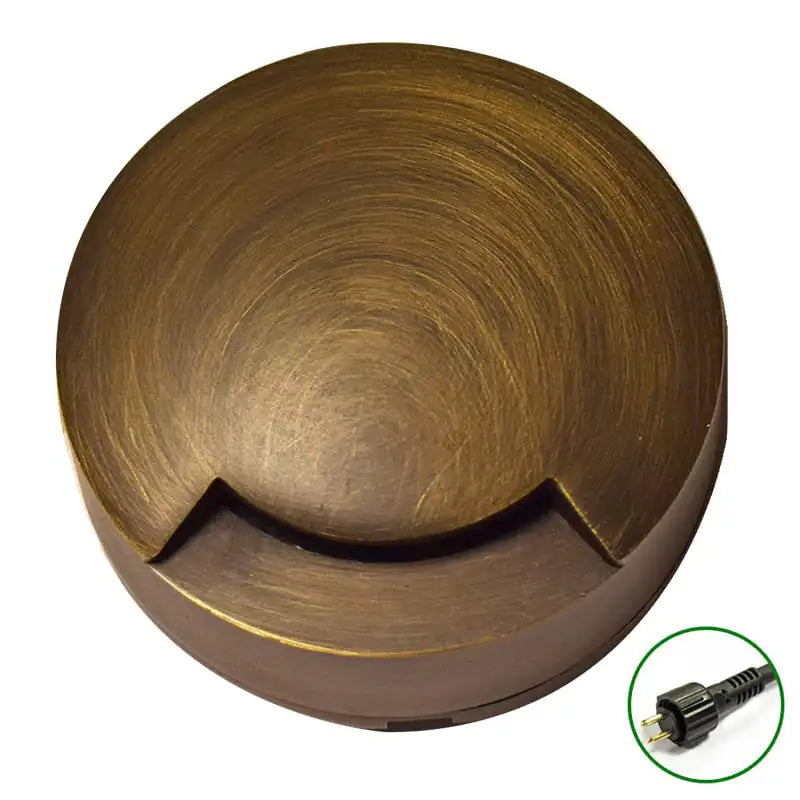 Monolite Step Lights - Brass (Rustic Bronze) - VERSA 12v Plug &amp; Play